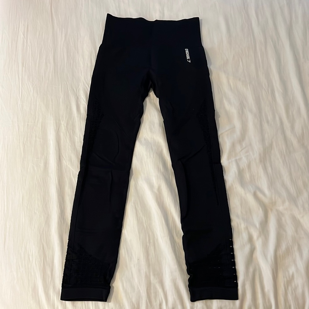 Black seamless Gymshark leggings
